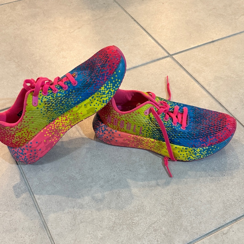 NOBULL Neon Glitch Athletic Sneakers